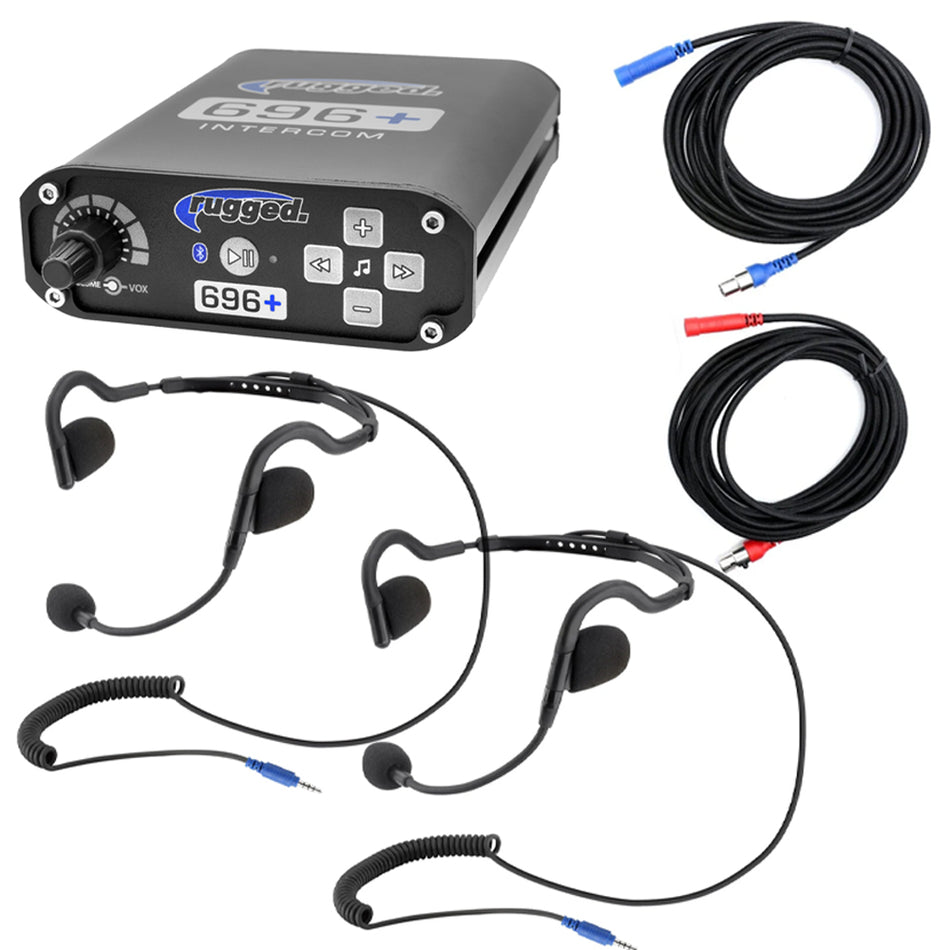 SPORT Intercom System with Bluetooth and Ultra Light Headsets - 2 or 4 Person