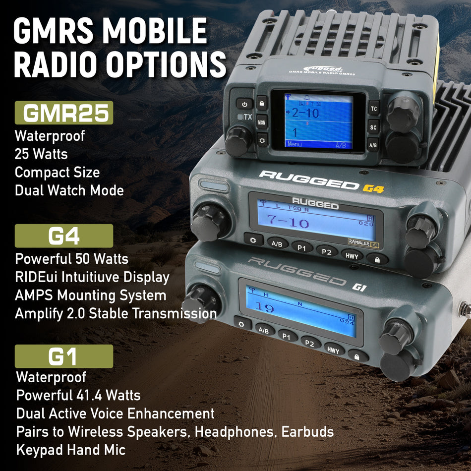 Kit de radio móvil GMRS bidireccional para Jeep Wrangler JK y JKU