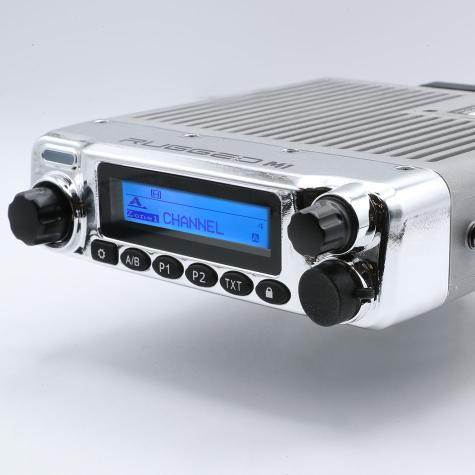 Waterproof VHF Mobile Radio - Digital and Analog - Model M1-V - CHROME - Limited Edition