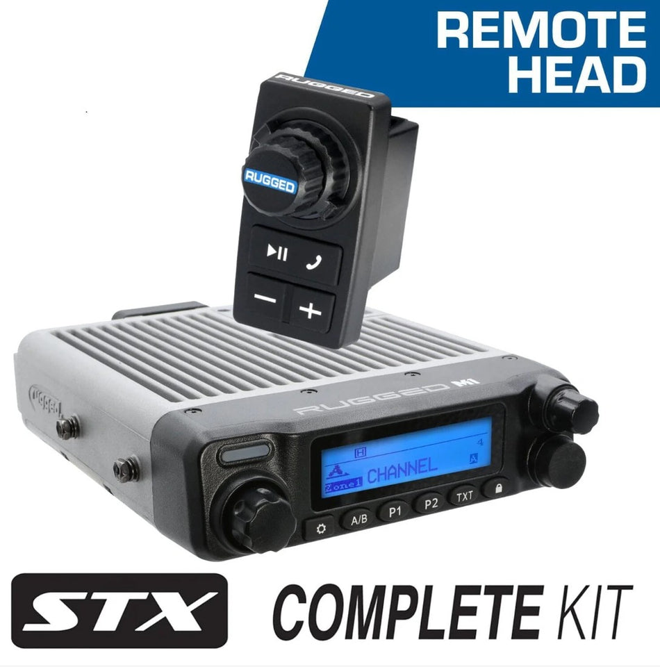 STX STEREO Kit completo de comunicación maestra con intercomunicador y radio de 2 vías