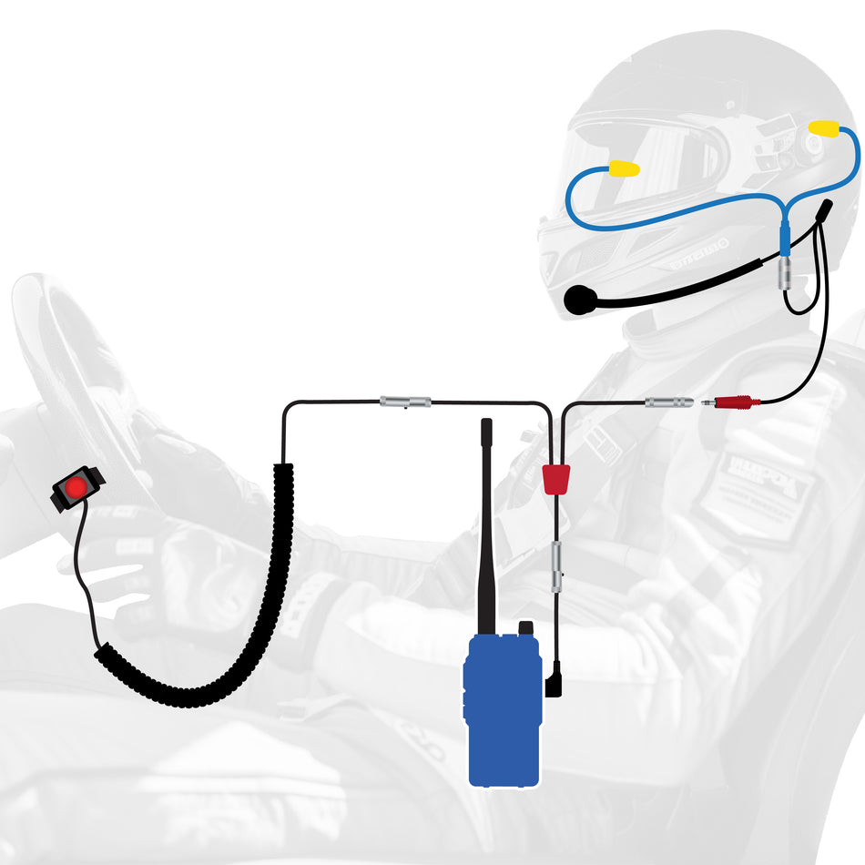 NASCAR Driver Only Racing Communication System with R1 Radio