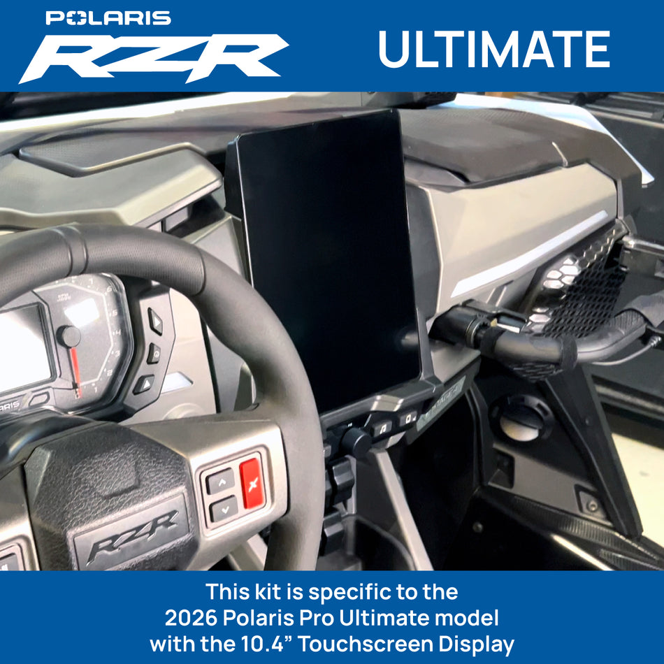 2026 Polaris RZR Pro R Ultimate – Complete Communication Kit with Bluetooth Intercom and 2-Way Radio (10.4″ Touchscreen Models Only)