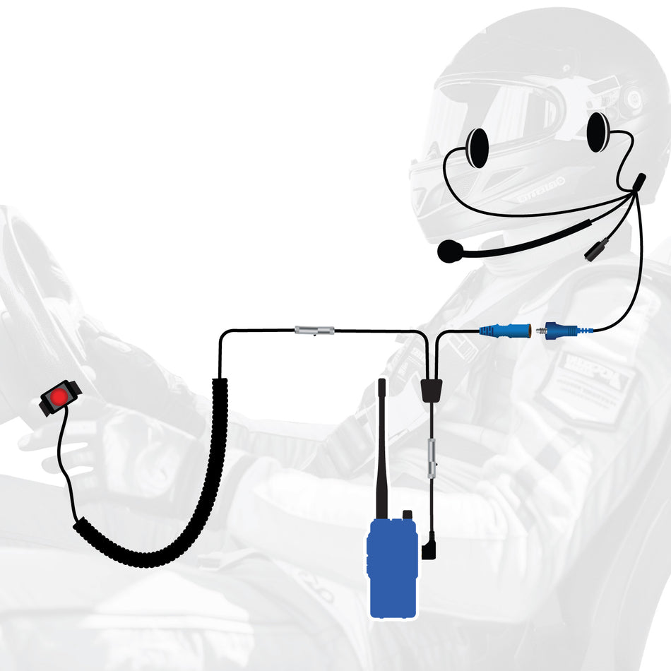 RUGGED Wired Driver Only Communication Kit with R1 Radio