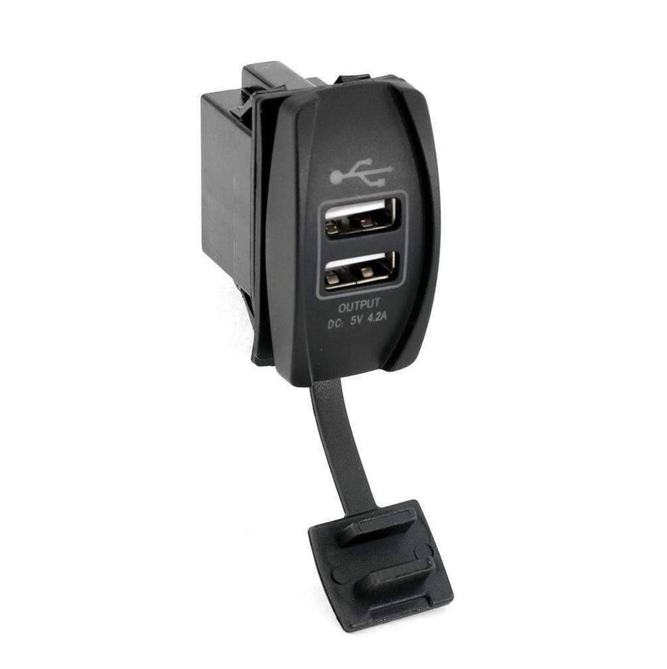 USB Rocker Switch with 4.2 Amp Outlet - CLEARANCE