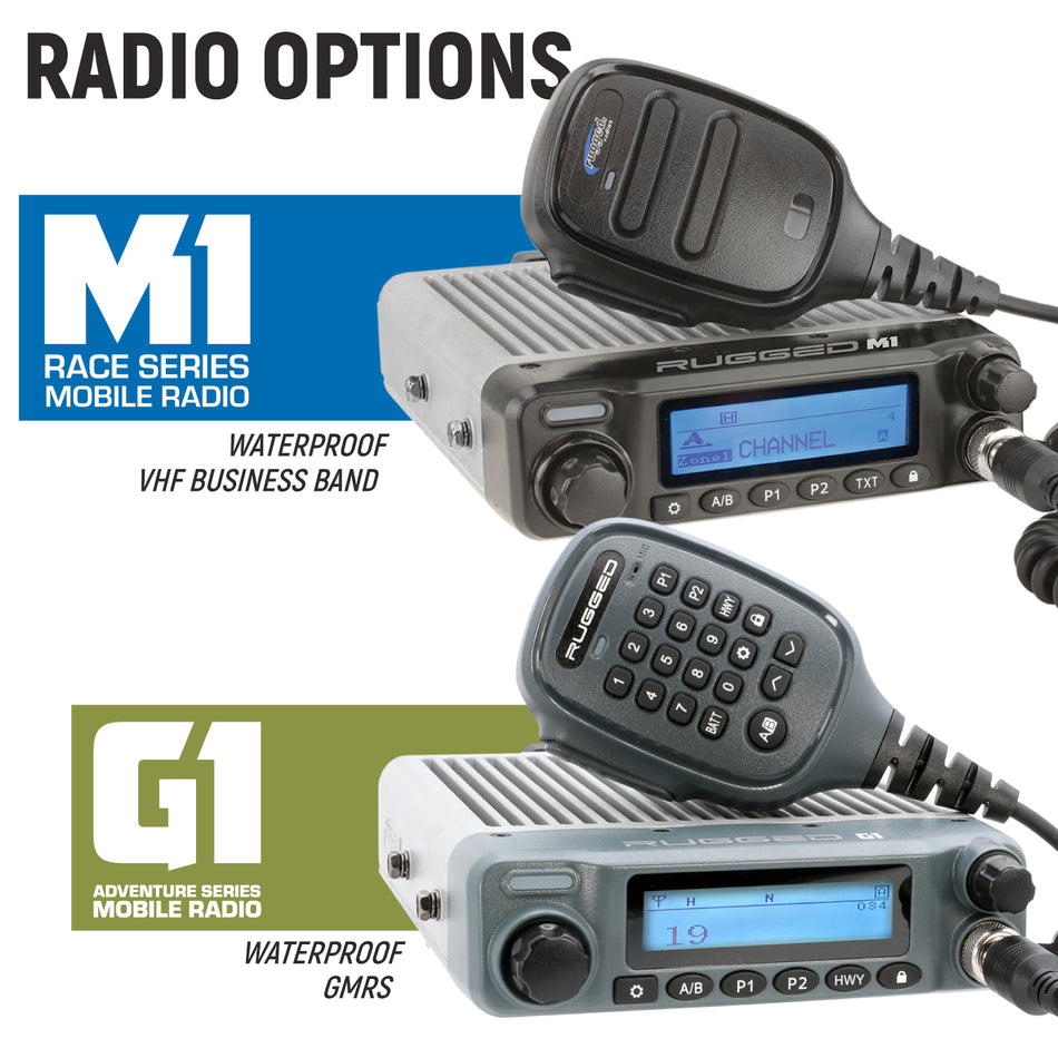 Kit de comunicación principal completo con cabezal remoto 696 PLUS con intercomunicador y radio de 2 vías