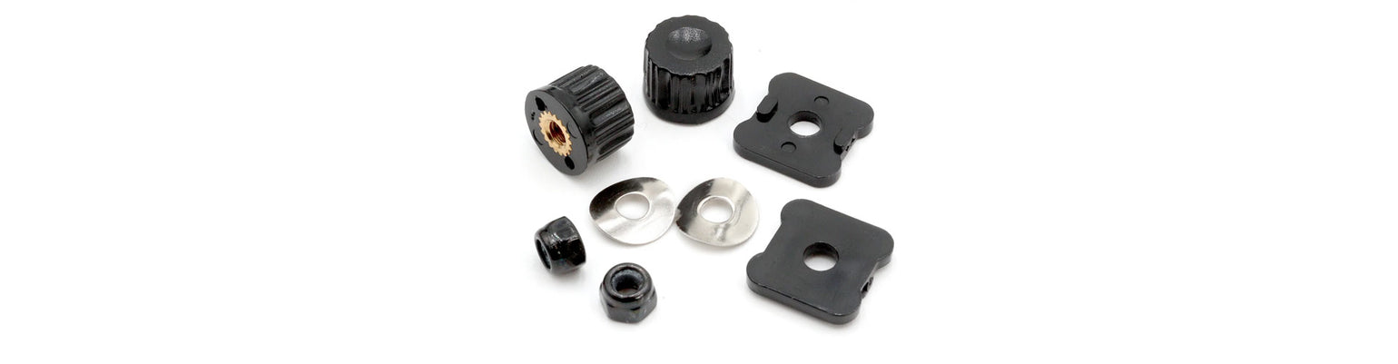 Aviation headset replacement parts including ear dome foam, speakers, mic boom, and cable kit
