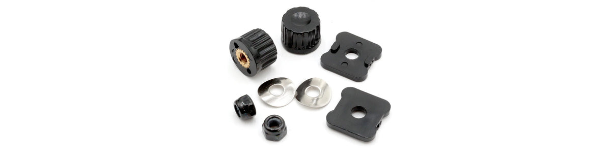 Aviation headset replacement parts including ear dome foam, speakers, mic boom, and cable kit