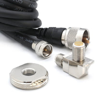 Load image into Gallery viewer, 15 Ft Antenna Cable with Removable Mini 3/8 NMO Bulkhead Mount
