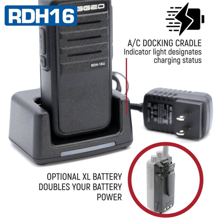 Rugged RDH16 VHF Digital and Analog Handheld Radio - Demo - Clearance