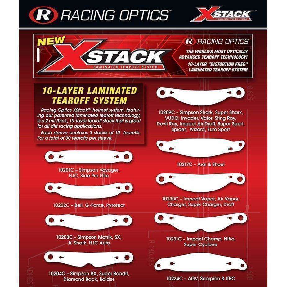 #10209C: XStack Tear Offs for Impact, Simpson Shark, Vudo, Invader, Sting Ray, Devil Ray