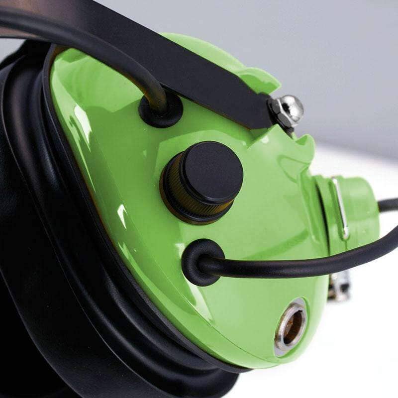 Audífonos Rugged H42 por detrás de la cabeza (BTH) audífonos para Walkie Talkie y Radios 2 metros - Color Verde ESP - By Rugged Radios
