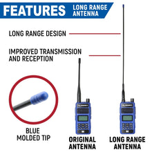 Load image into Gallery viewer, BUNDLE - R1 Handheld Radio with Long Range Antenna and High Capacity Battery
