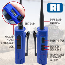 Load image into Gallery viewer, BUNDLE - R1 Handheld Radio with Long Range Antenna and High Capacity Battery