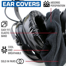 Load image into Gallery viewer, Washable cloth Ear Covers for headsets absorb persipiration and keep you cool and comfortable
