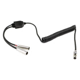 Dual Radios to Headset Coil Cord Adapter for Crew Chief and Race Control