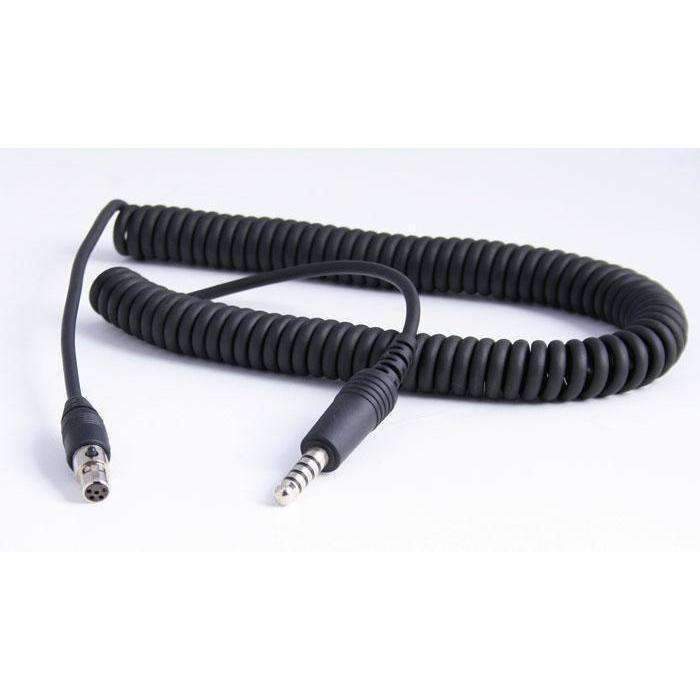 Firetruck Headset Coil Cord for Firecom Style Jacks
