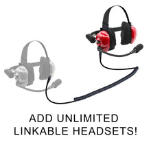 Load image into Gallery viewer, H80 Track Talk Linkable Intercom Headset - Bring The Conversation To The Circle Track NASCAR event
