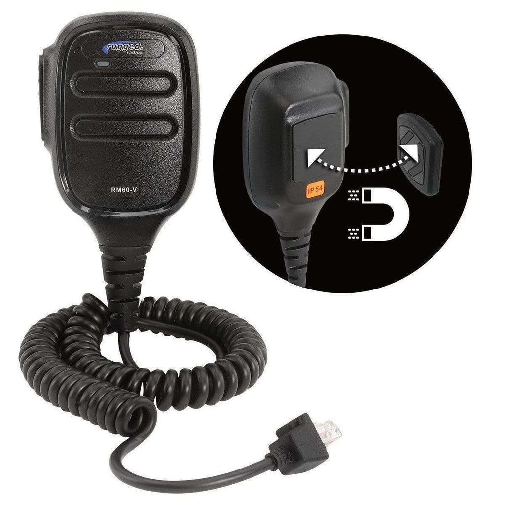 Hand Mic for RM45 & RM60 Mobile Radios with Scosche MagicMount™
