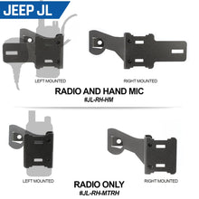 Load image into Gallery viewer, Handheld Radio Grab Bar Mount for Jeep JK and JL - Fits R1 / V3 / GMR2 / RH-5R radios
