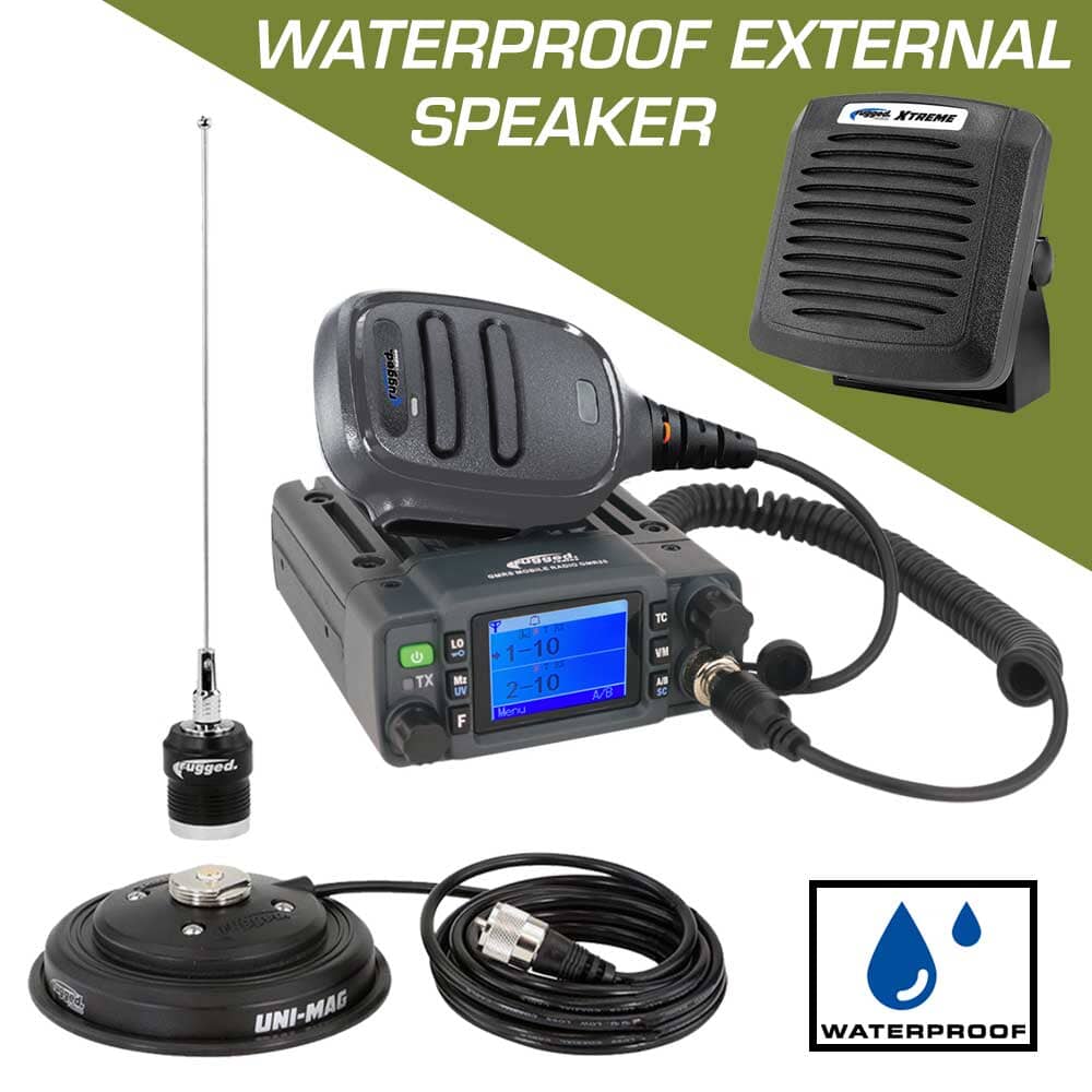 Kit Aventura - GMR25-SPK a prueba de auga Incluye Radio GMR25 y Bocina Externa ESP - By Rugged Radios