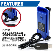 Load image into Gallery viewer, R1 Handheld Radio High Capacity Battery and Belt Clip
