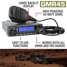 Load image into Gallery viewer, Radio Kit - GMR45 High Power GMRS Band Mobile Radio with Antenna
