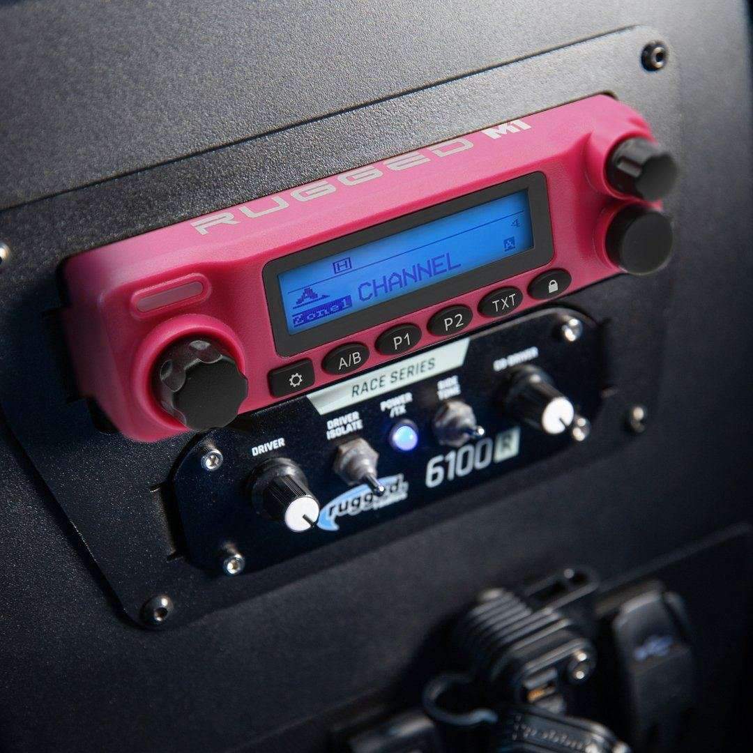 Radio Kit - Pink Rugged M1 RACE SERIES Waterproof Mobile Radio with Antenna - Digital and Analog