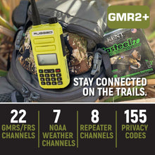 Load image into Gallery viewer, Rugged GMR2 PLUS GMRS and FRS Two Way Handheld Radio - High Visibility Safety Yellow