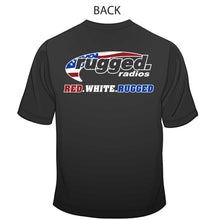 Load image into Gallery viewer, Rugged Radios American Flag Logo Men&#39;s T-Shirt