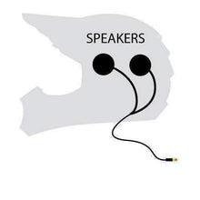 Load image into Gallery viewer, Velcro Mount Helmet Speakers -Mono