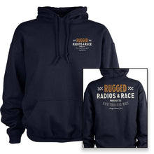 Load image into Gallery viewer, Vintage &#39;Rugged Radios &amp; Race&#39; Men&#39;s Pullover Hoodie - Navy